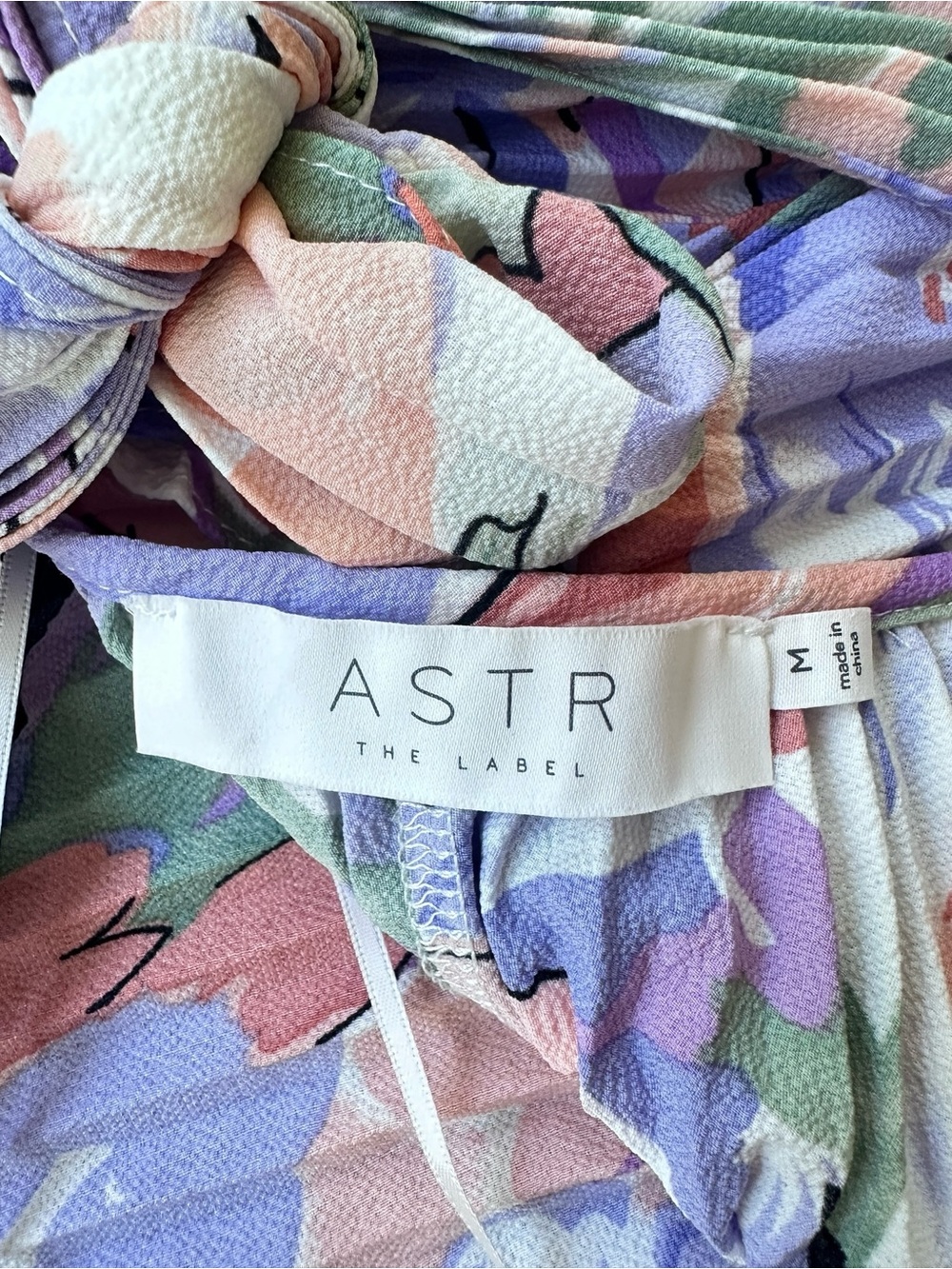 ASTR The Label Blyth Purple Coral Floral Pleated Dress – Size M - Picture 6 of 16